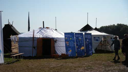 mongolische Jurte im Pfadfinderlager
