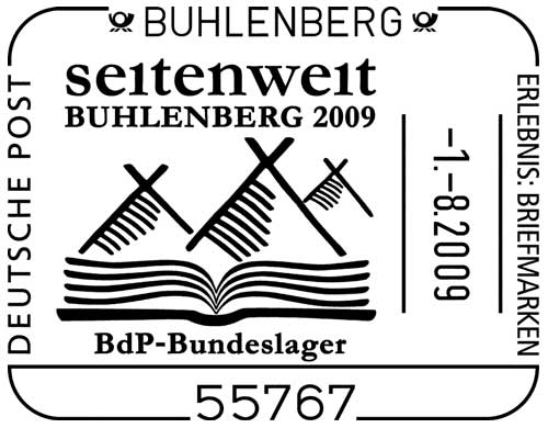 Sonderstempel BdP Bundeslager Seitenweit 2009