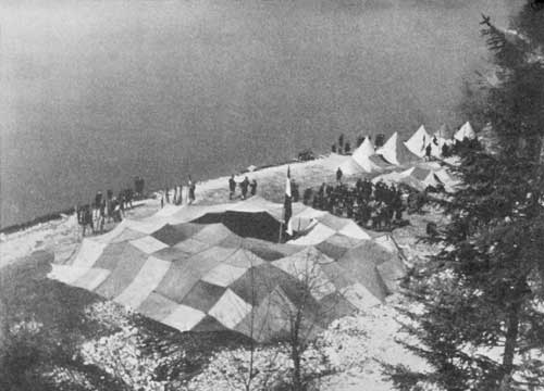 Das große Zelt auf dem Sühnelager 1931